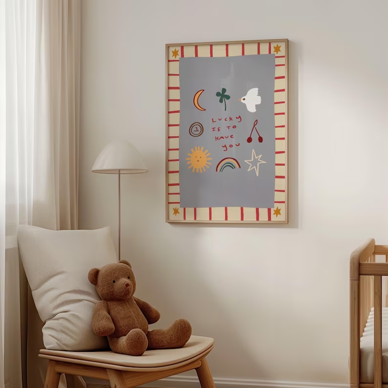 Cartoon-Wandkunstdruck mit Zit – Home Decor Quotes Bewertung und Preis