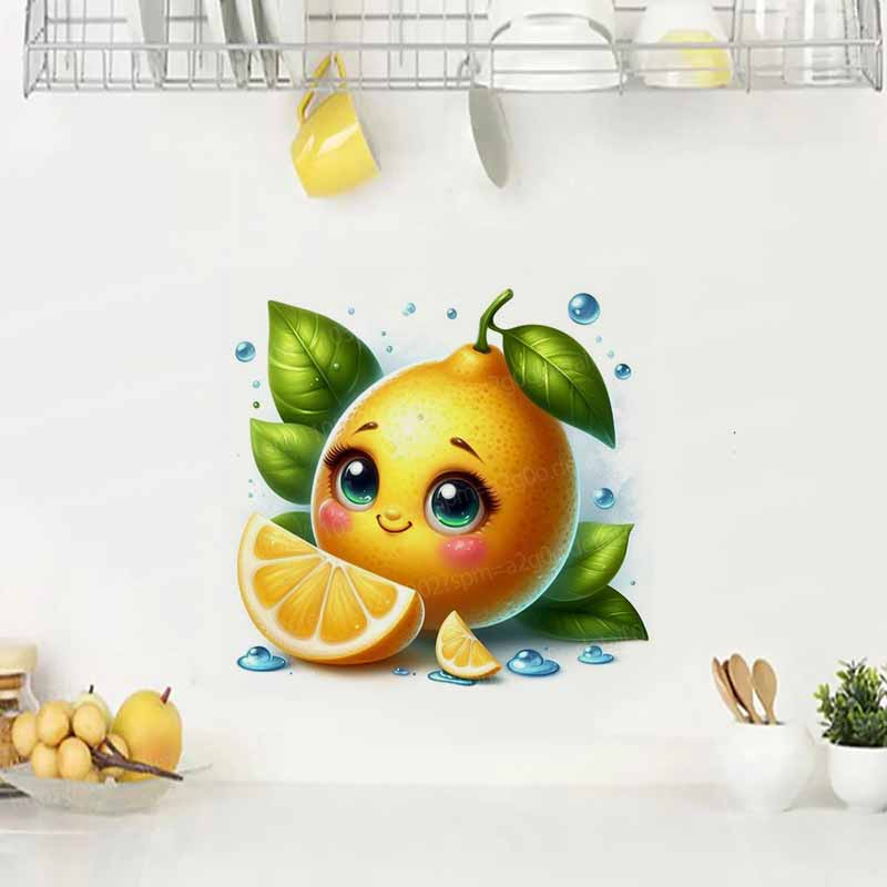 Niedliche Frucht-Emoji-Wandauf – Home Decor Emoji Bewertung und Preis